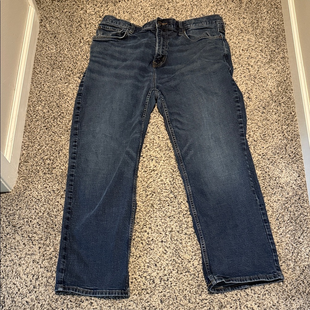 Old Navy Men's Dark Blue Loose Jeans 38x30